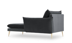 Chaise Longue Elio rechts velvet