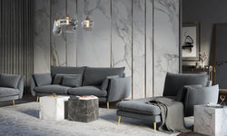 Chaise Longue Elio rechts velvet