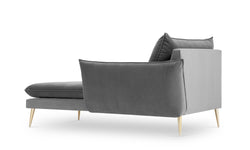 Chaise Longue Elio rechts velvet