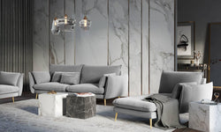 Chaise Longue Elio rechts velvet