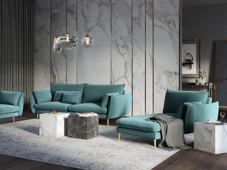 Chaise Longue Elio rechts velvet
