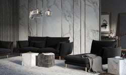 Chaise Longue Elio rechts velvet