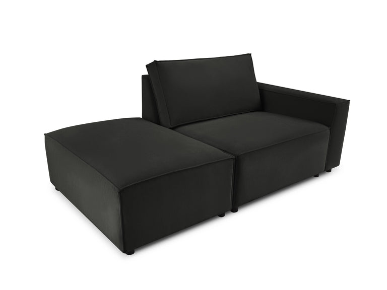 Modulair 2-zitselement Carlo links ribstof