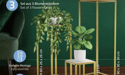 Set van 3 plantenhouders Lena