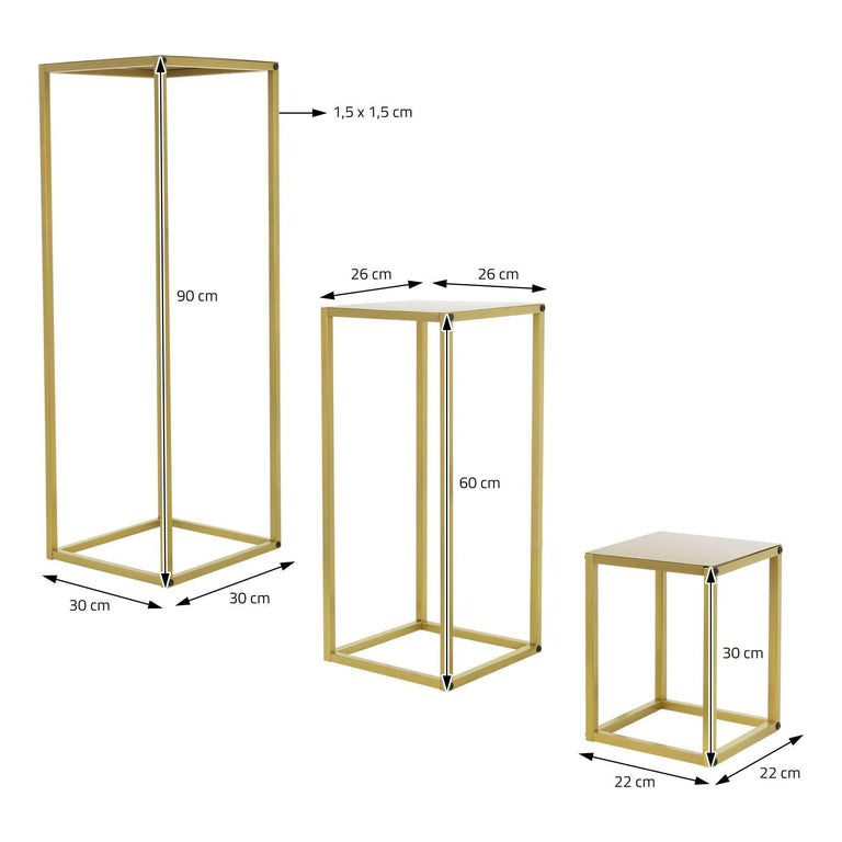 Set van 3 plantenhouders Lena