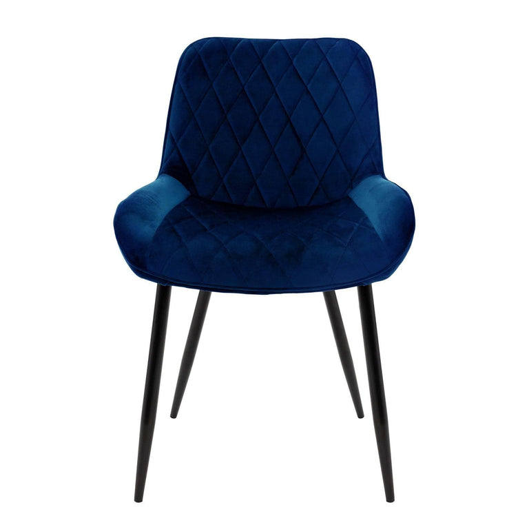 Set van 4 eetkamerstoelen Megan velvet