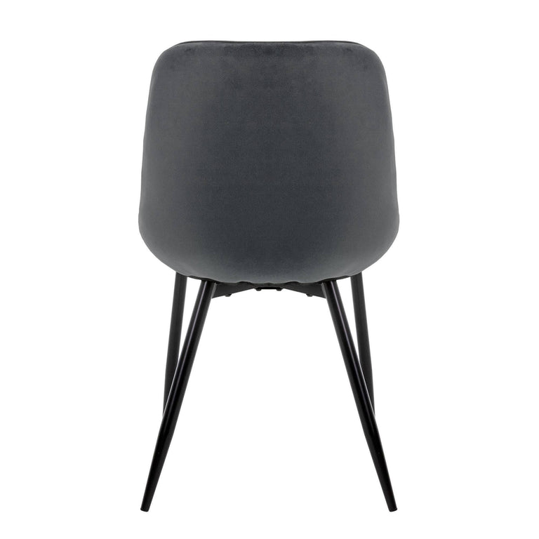 Set van 4 eetkamerstoelen Megan velvet