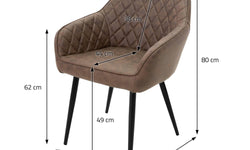 Set van 4 eetkamerstoelen Sanders