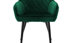 Set van 4 eetkamerstoelen Sanders velvet