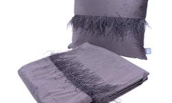 Set van deken en Sierkussen Feathers