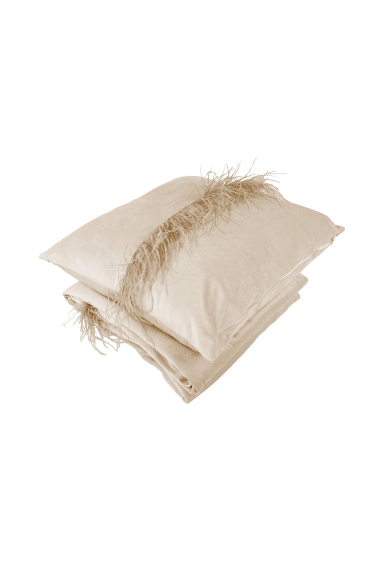 Set van deken en Sierkussen Feathers