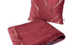 Set van deken en Sierkussen Flow