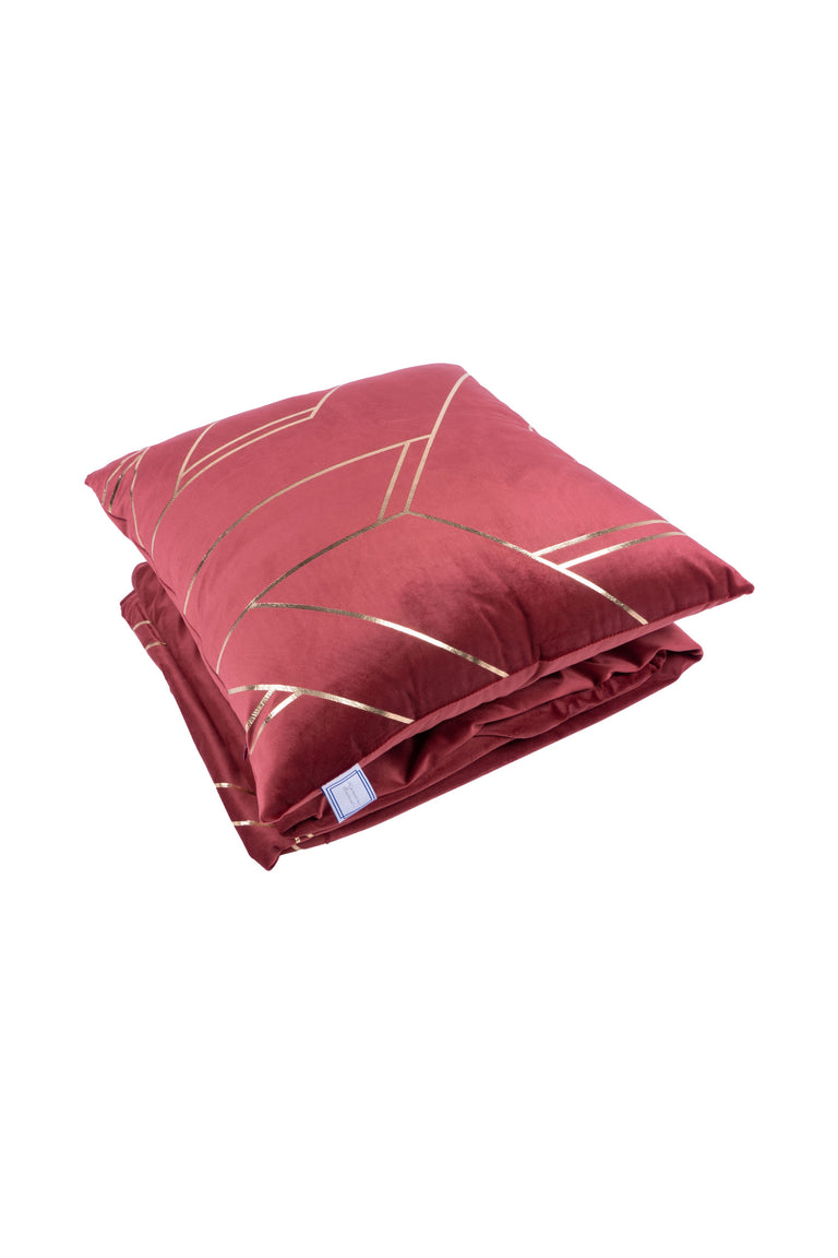 Set van deken en Sierkussen Flow