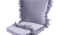 Set van deken en Sierkussen Palmira