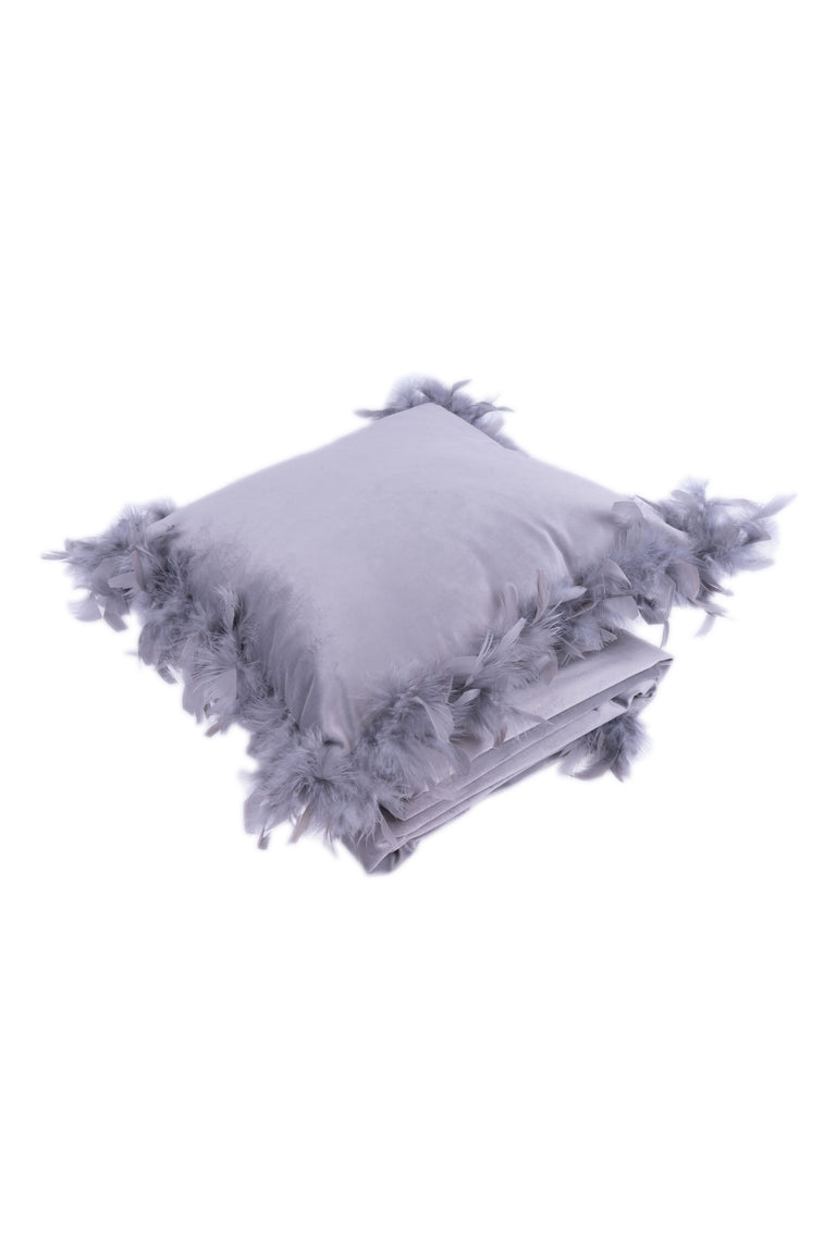 Set van deken en Sierkussen Palmira