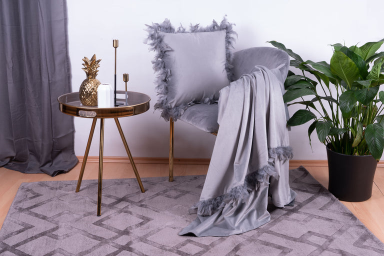 Set van deken en Sierkussen Palmira