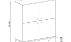 Dressoir Monique 4 deurs