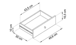 Dressoir Monique 3 deurs 3 lades