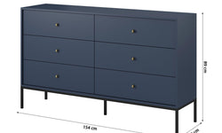 Dressoir Monique 6 lades