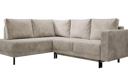 Hoekbank Mira links ribstof