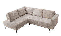 Hoekbank Mira links ribstof