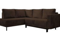 Hoekbank Mira links ribstof