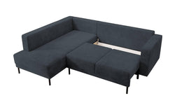 Hoekbank Mira links ribstof