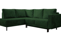 Hoekbank Mira links ribstof