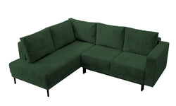 Hoekbank Mira links ribstof