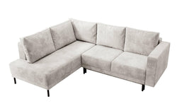 Hoekbank Mira links ribstof