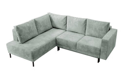 Hoekbank Mira links ribstof