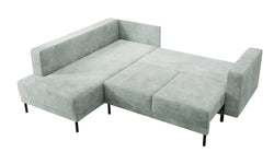 Hoekbank Mira links ribstof