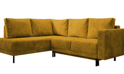 Hoekbank Mira links ribstof