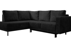 Hoekbank Mira links ribstof