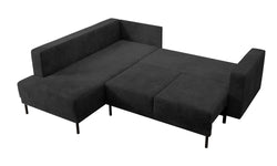 Hoekbank Mira links ribstof