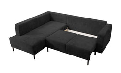 Hoekbank Mira links ribstof