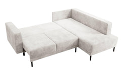 Hoekbank Mira rechts ribstof