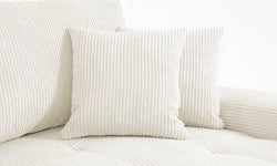 Hoekbank Olivia rechts ribstof met slaapfunctie