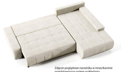 Hoekbank Olivia rechts velvet met slaapfunctie