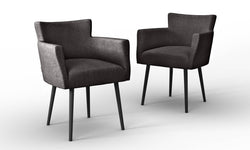 Set van 2 eetkamerstoelen Billie linnen