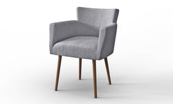 Set van 2 eetkamerstoelen Billie linnen