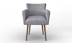 Set van 2 eetkamerstoelen Billie linnen