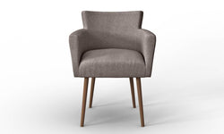 Set van 2 eetkamerstoelen Billie linnen