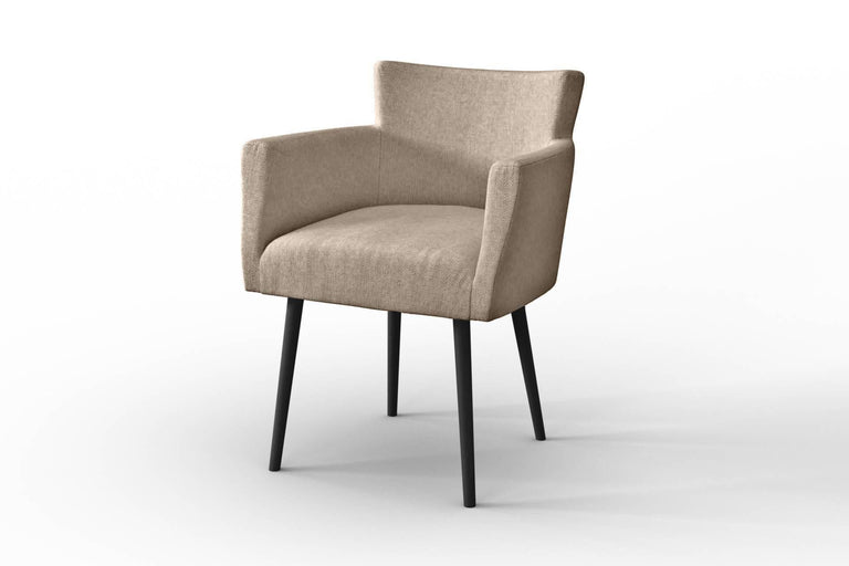 Set van 4 eetkamerstoelen Billie linnen