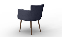 Set van 4 eetkamerstoelen Billie linnen
