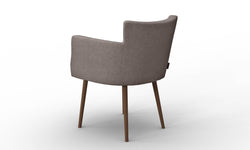 Set van 4 eetkamerstoelen Billie linnen