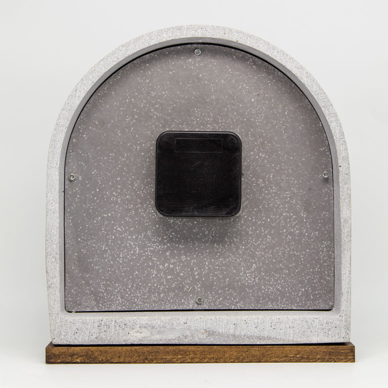 Tafelklok Polyresin/Wood