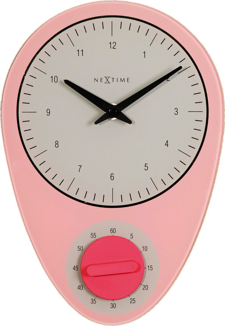 Wandklok Hans  met timer