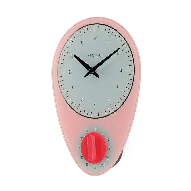 Wandklok Hans  met timer