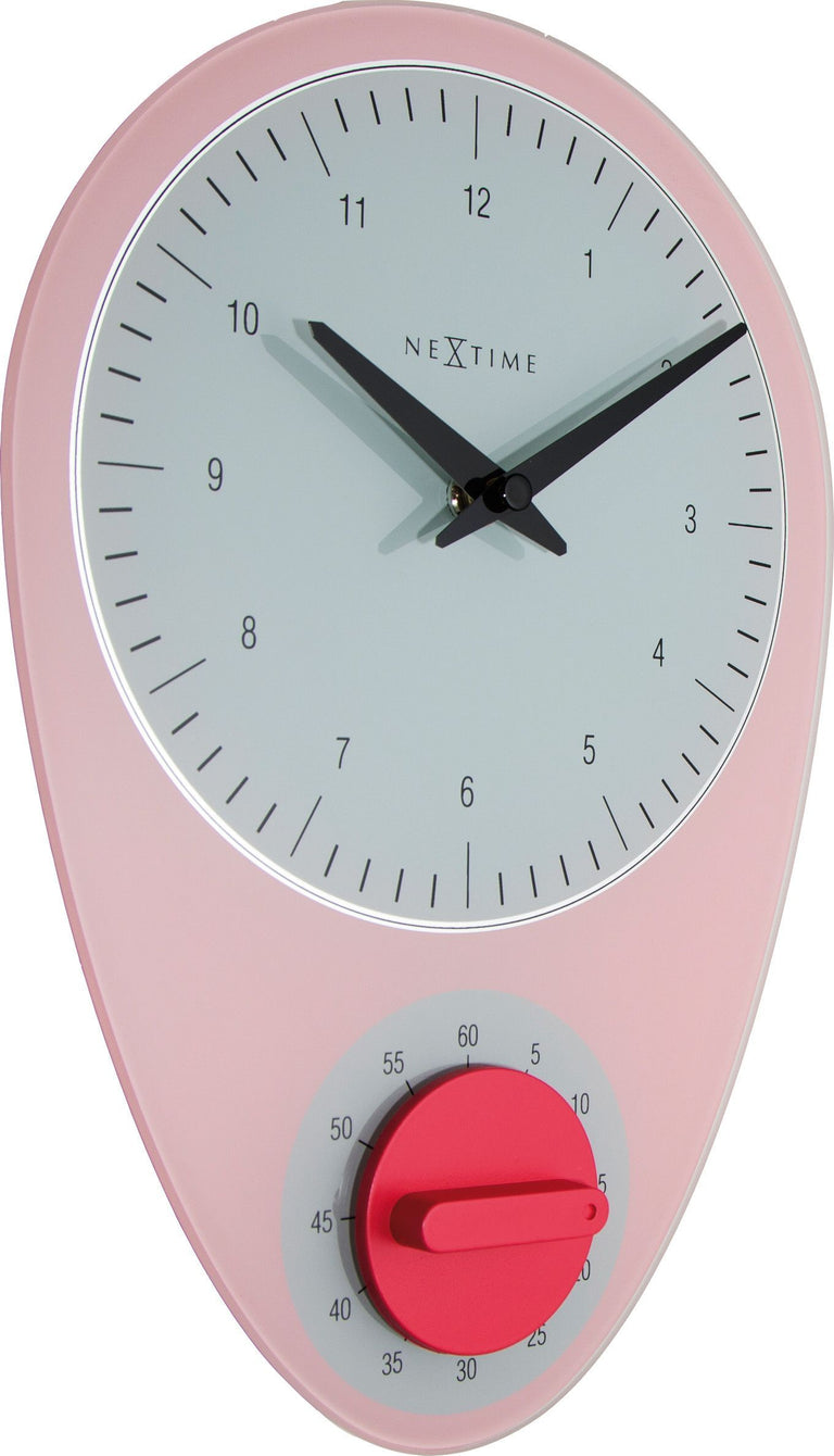 Wandklok Hans  met timer